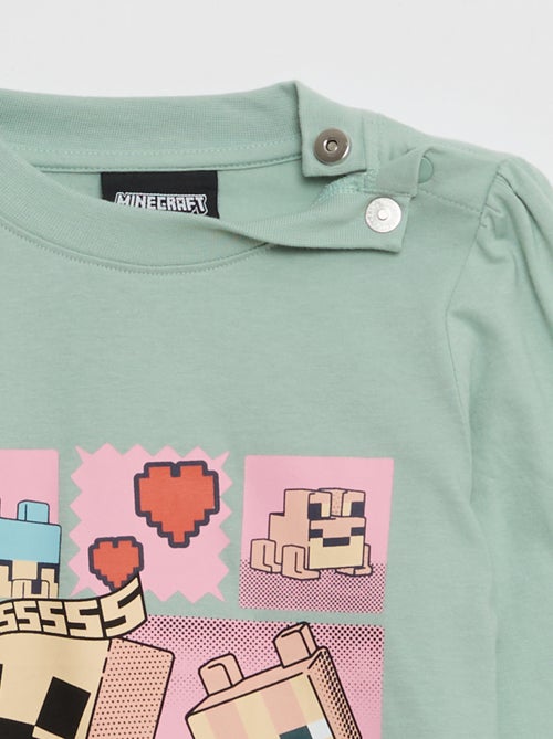 T-shirt 'Minecraft' manches longues - So Easy - Kiabi