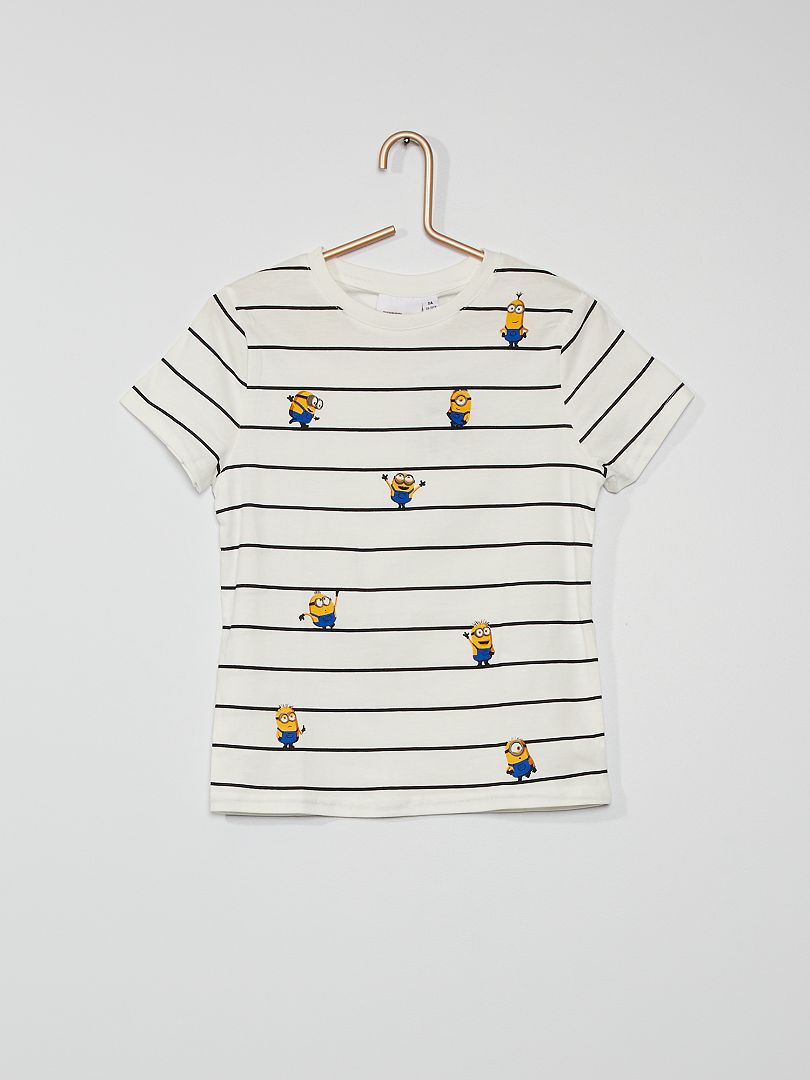 T-shirt 'Minions' blanc - Kiabi