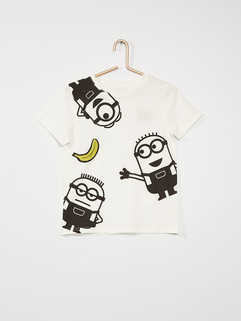 T-shirt 'Minions' blanc - Kiabi