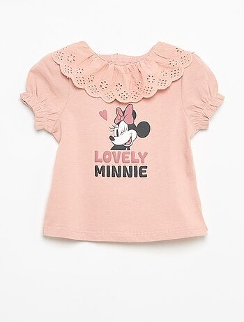 T-shirt 'Minnie' de 'Disney' à manches courtes avec collerette