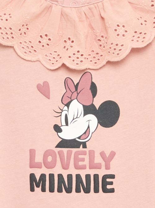 T-shirt 'Minnie' de 'Disney' à manches courtes avec collerette - Kiabi