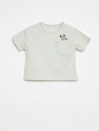 T-shirt 'Disney' à manches courtes et poche volantée