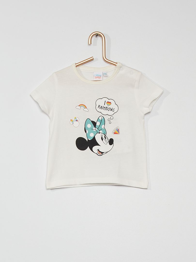 T-shirt 'Minnie' en coton écru - Kiabi