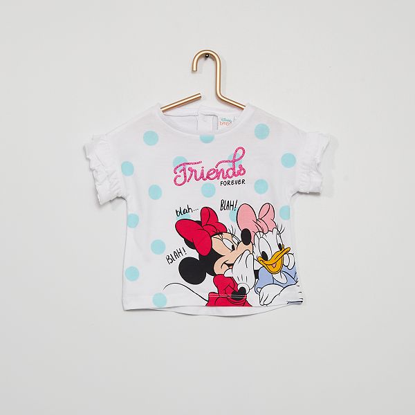 T Shirt Minnie Et Daisy Bebe Fille Blanc Kiabi 5 40