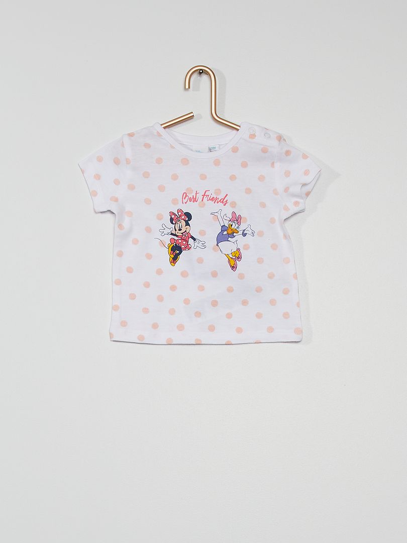 T-shirt 'Minnie et Daisy' blanc - Kiabi