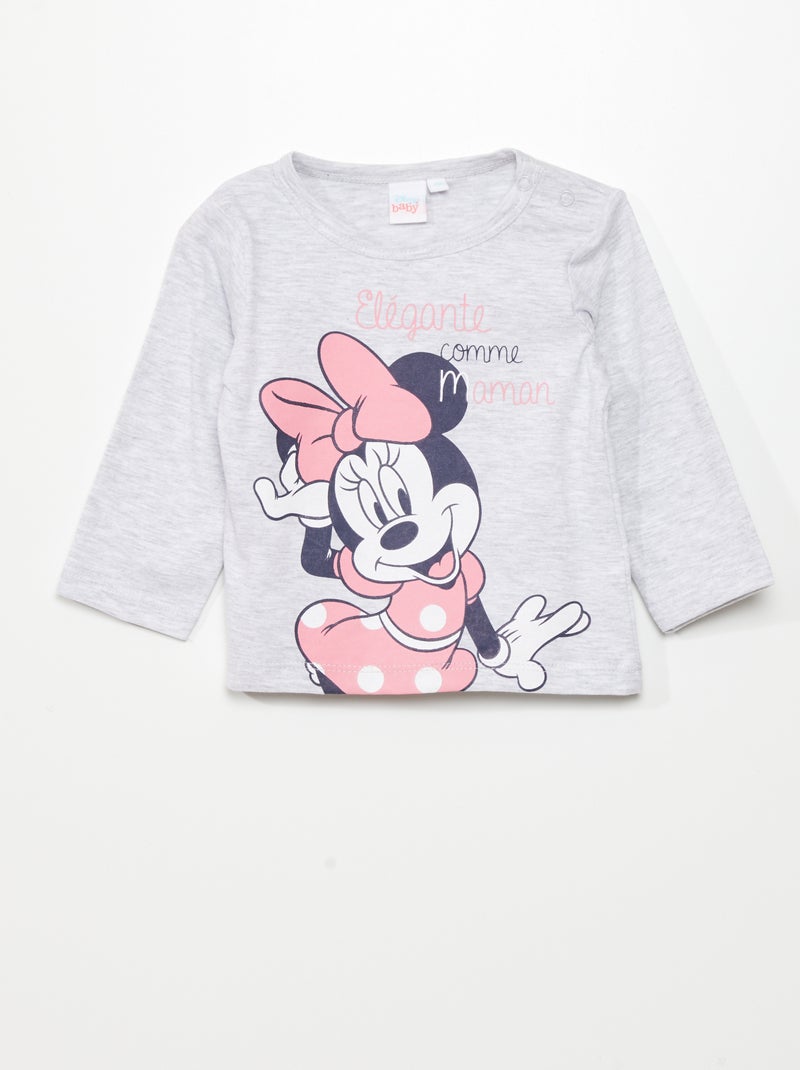 T-shirt 'Minnie' Gris - Kiabi