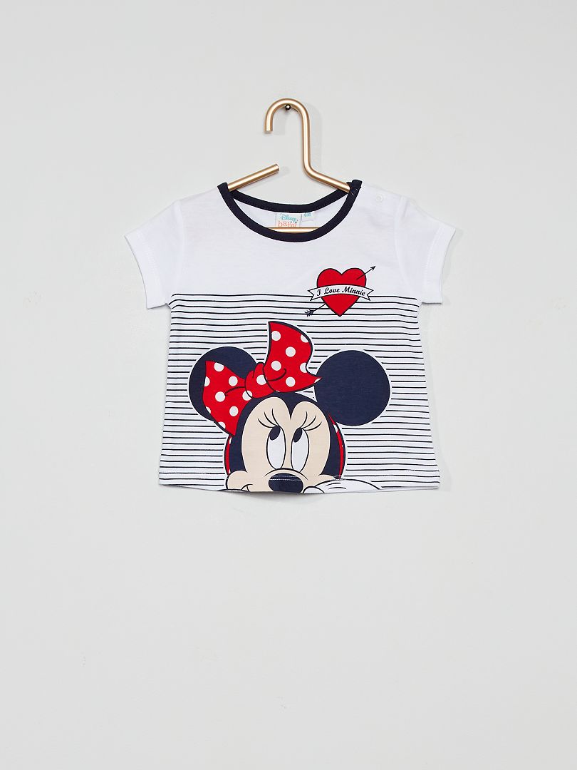 T-shirt 'Minnie Mouse' de 'Disney' noir - Kiabi