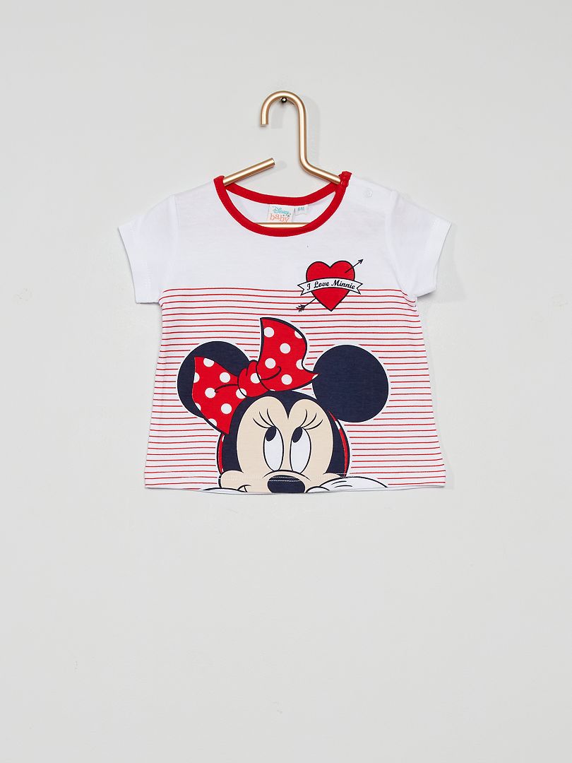 T-shirt 'Minnie Mouse' de 'Disney' rouge - Kiabi
