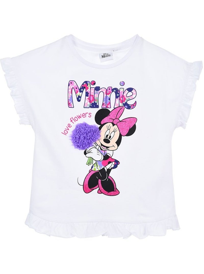 T-Shirt Minnie Mouse | Licence Officielle Blanc - Kiabi