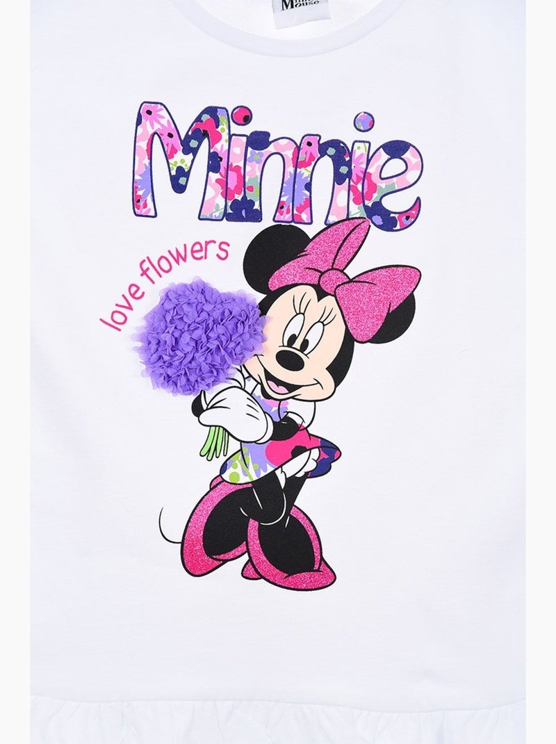 T-Shirt Minnie Mouse | Licence Officielle Blanc - Kiabi