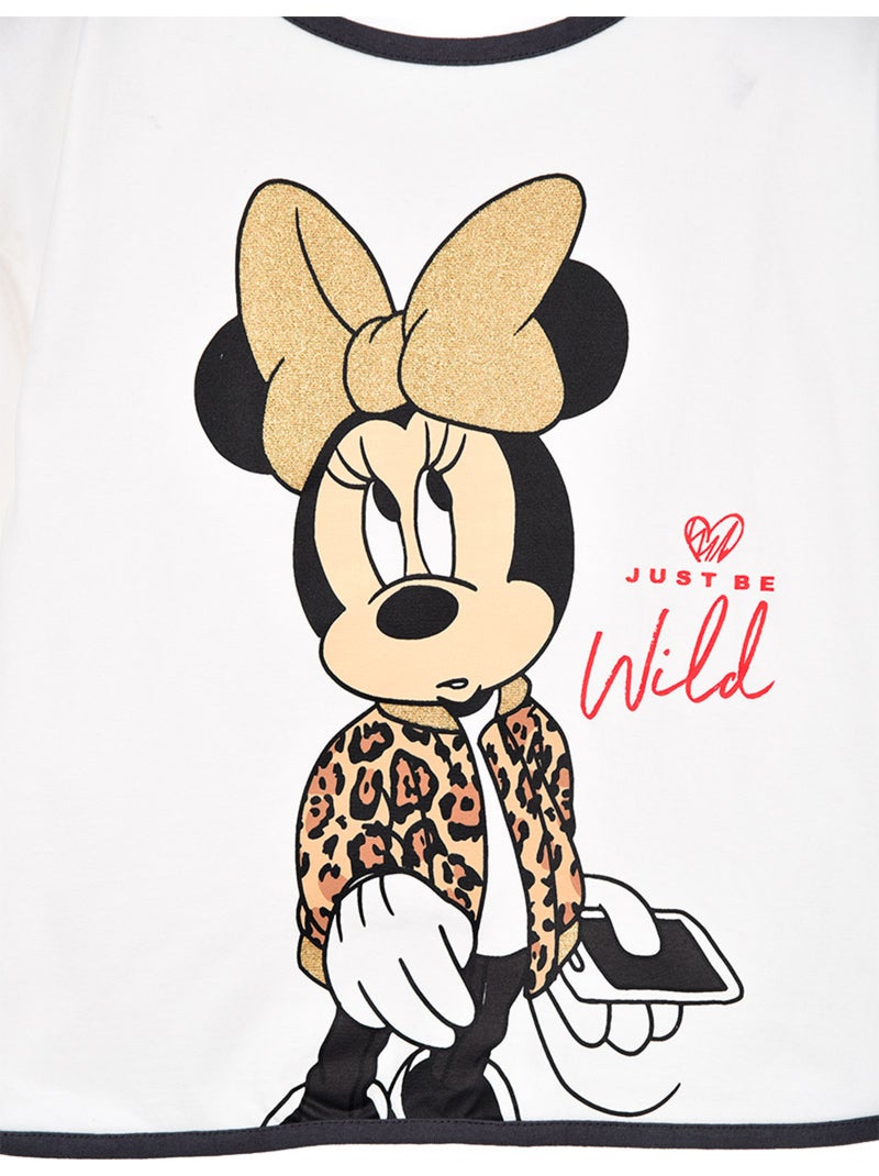 T-shirt Minnie Mouse   | Licence Officielle Blanc - Kiabi