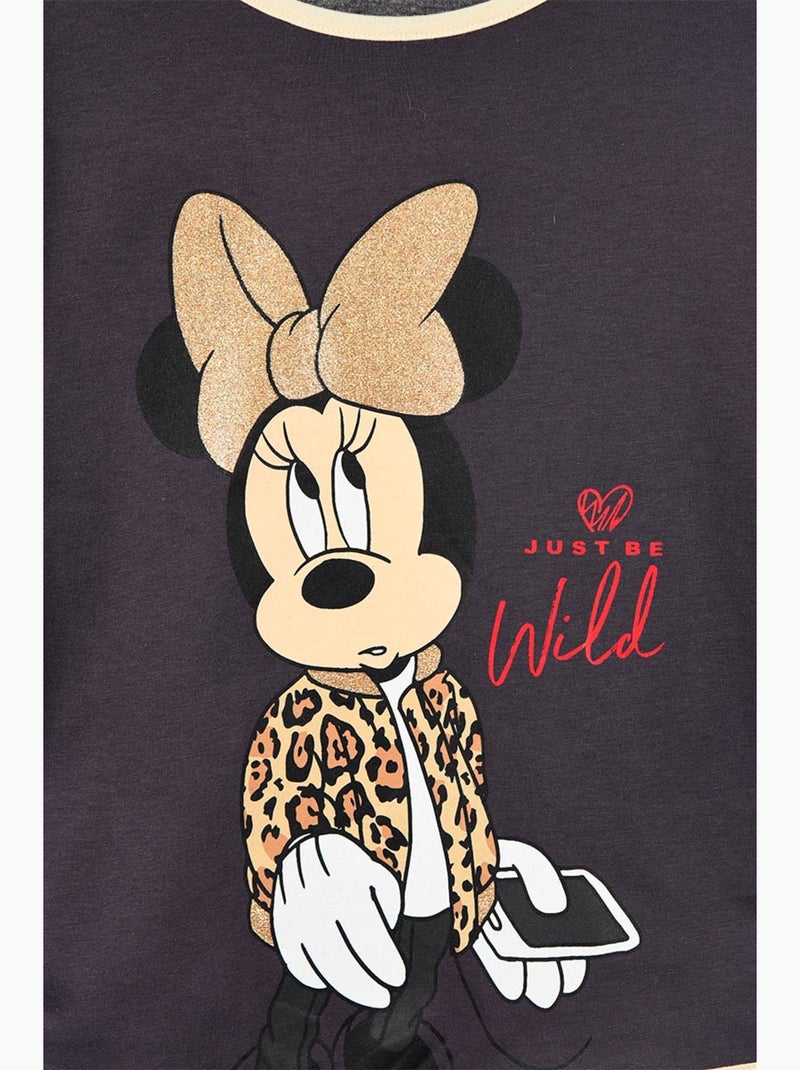 T-shirt Minnie Mouse   | Licence Officielle Gris - Kiabi