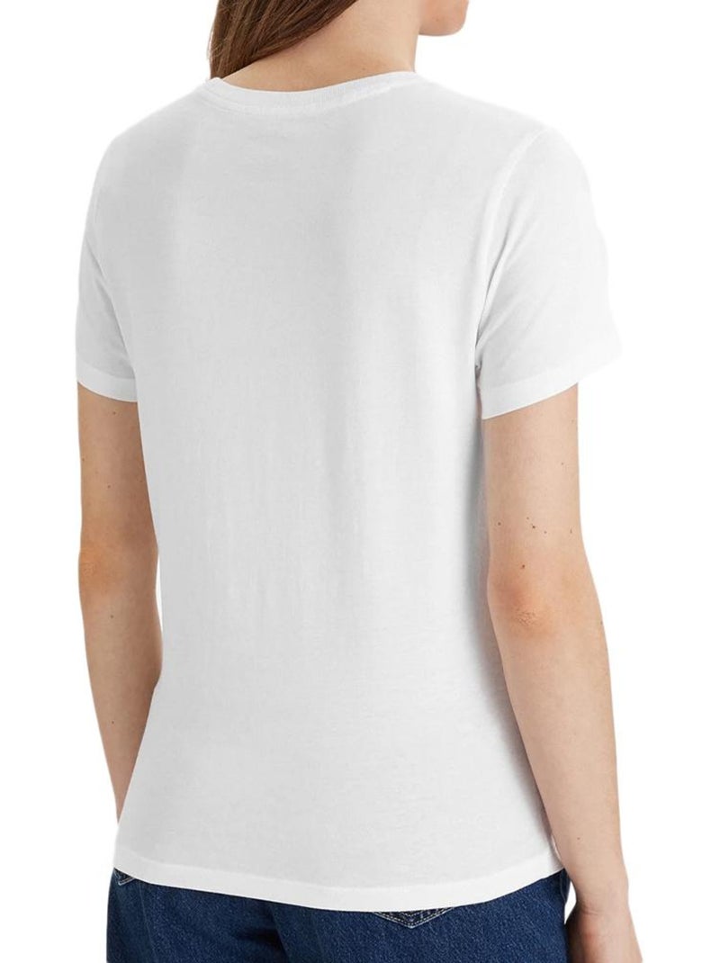 T-shirt mixte calvin klein jeans cotton Blanc - Kiabi