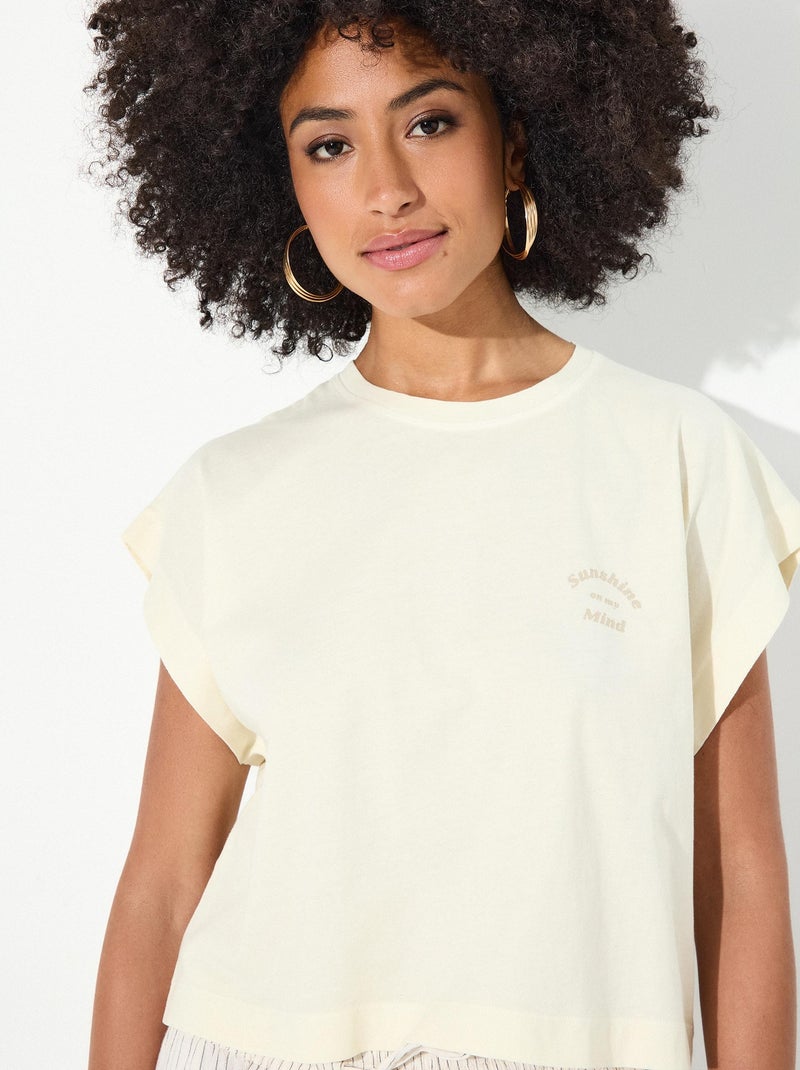 T-shirt  MO Fashion Blanc - Kiabi