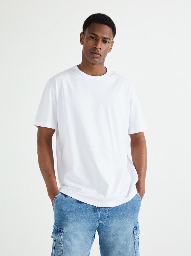 T-shirt MO Fashion Blanc - Kiabi