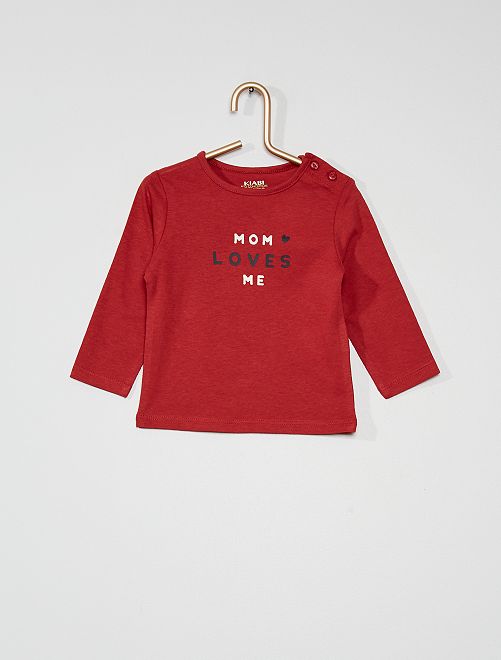 T-shirt 'mom'                                                                                                                                                                                         rouge 
