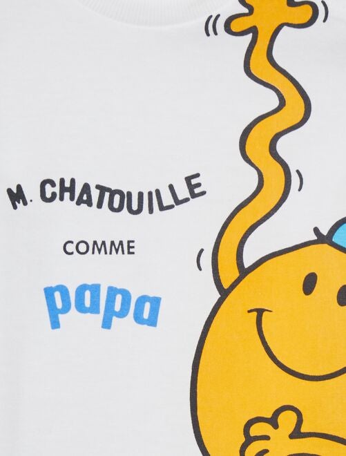 T-shirt 'Monsieur Chatouille' - Kiabi