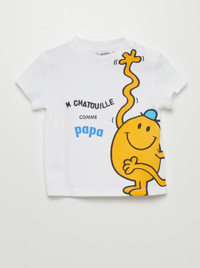 T-shirt 'Monsieur Chatouille' Chatouille - Kiabi