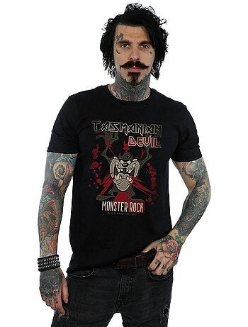 T-shirt monster rock - looney tunes (diable de tasmanie)
