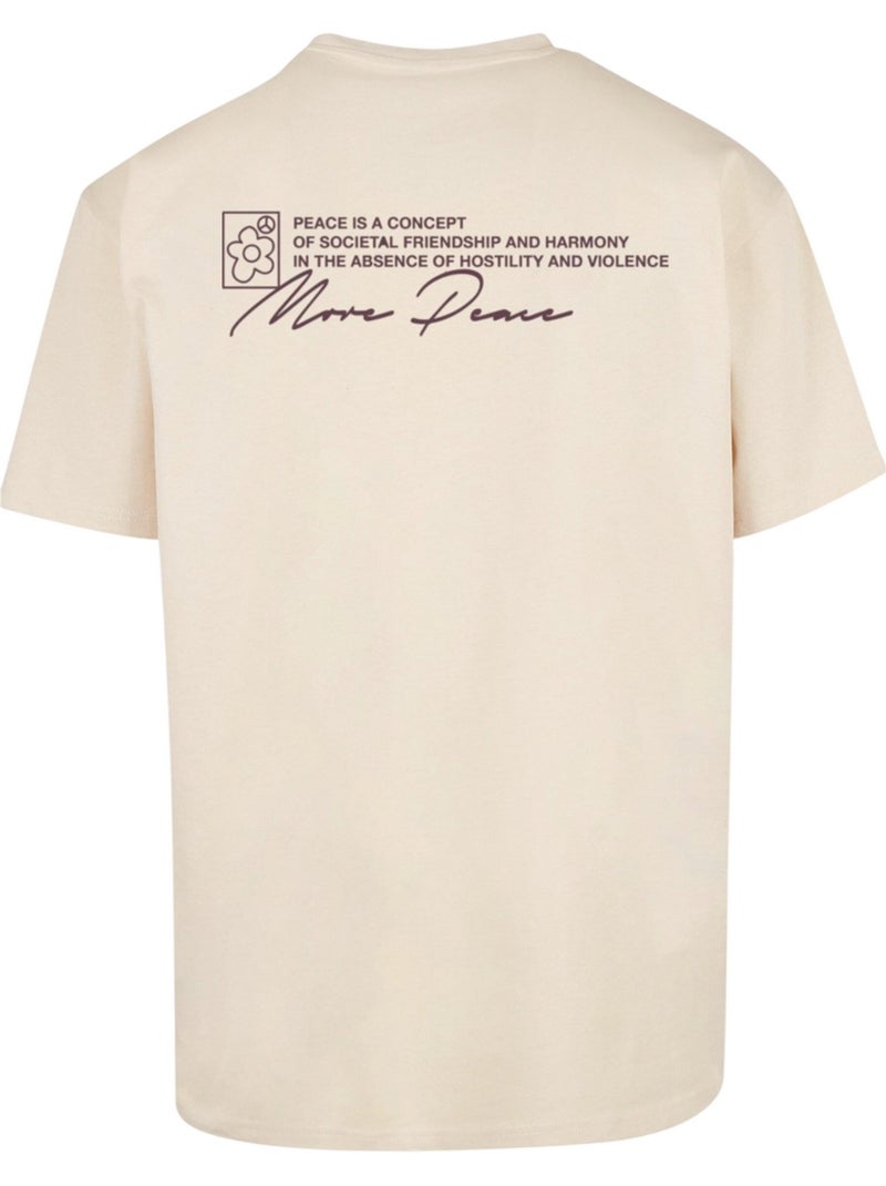 T-shirt more peace - mister tee Beige - Kiabi