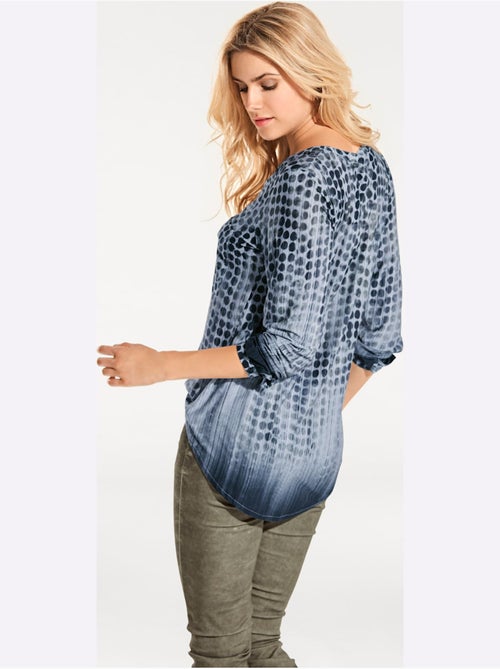 T-shirt Motif à Pois Tendance - Taille Standard - helline - Kiabi