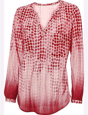 T-shirt Motif à Pois Tendance - Taille Standard - Helline