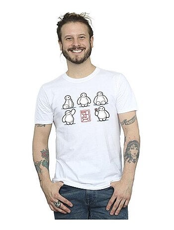 T-shirt motif baymax motif/style plusieurs poses big hero - disney