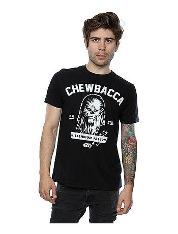 T-shirt motif chewbacca collegiate - la guerre des étoiles (chewbacca)