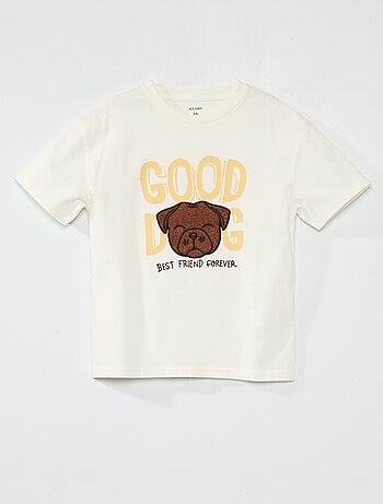 T-shirt motif 'chien' all-over - Kiabi