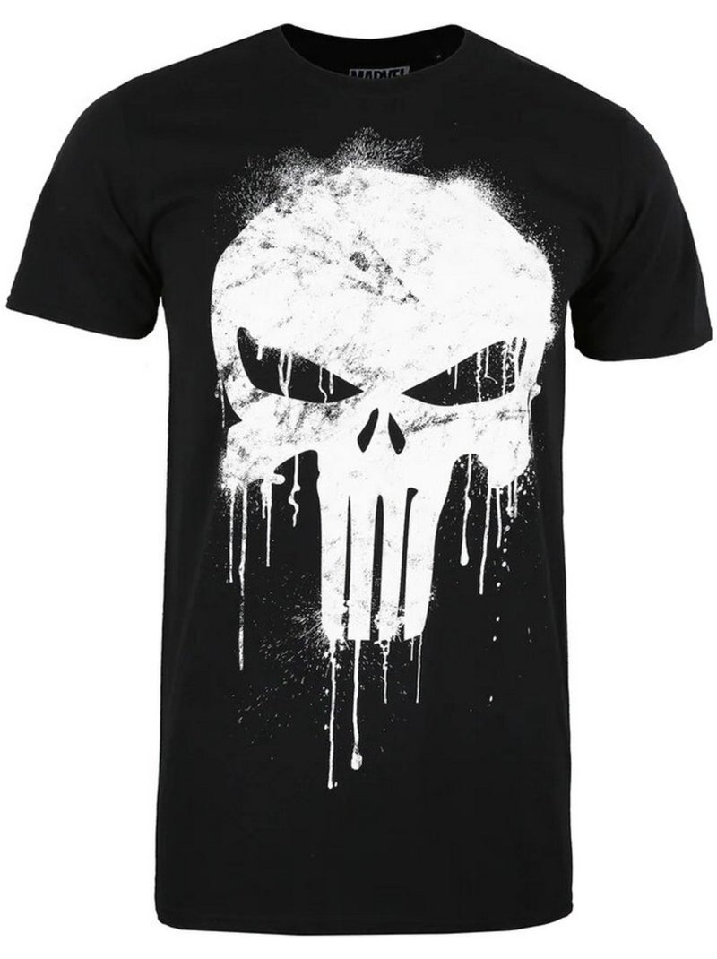 T-shirt motif crâne - le punisseur Noir - Kiabi