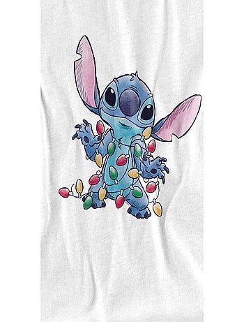 T-shirt motif croquis et lumières de noël - lilo et stitch