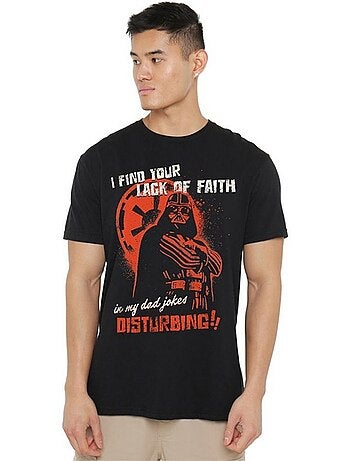 T-shirt motif dark vador dad jokes disturbing - la guerre des étoiles (dark vador)