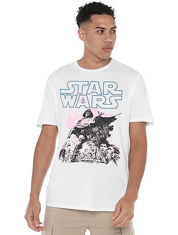 T-shirt motif dark vador motif/style poster rétro - la guerre des étoiles (dark vador)