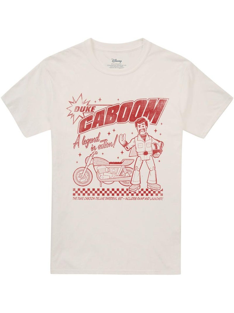 T-shirt motif duke caboom motif/style rétro - toy story (duke caboom) Beige - Kiabi