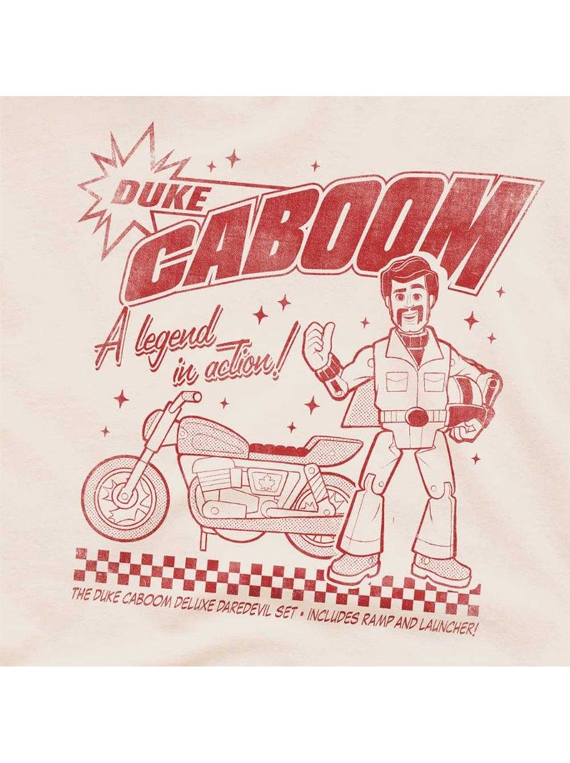 T-shirt motif duke caboom motif/style rétro - toy story (duke caboom) Beige - Kiabi