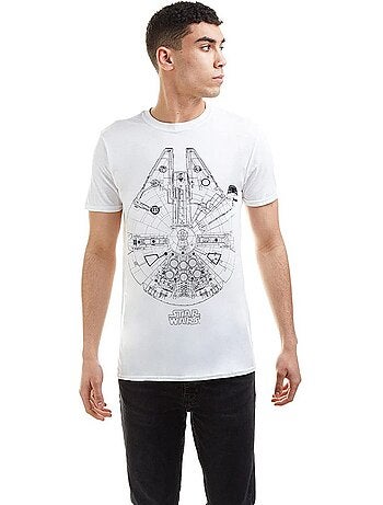 T-shirt motif faucon millennium - la guerre des étoiles