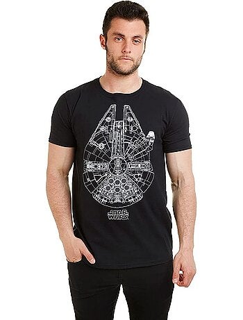 T-shirt motif faucon millennium - la guerre des étoiles