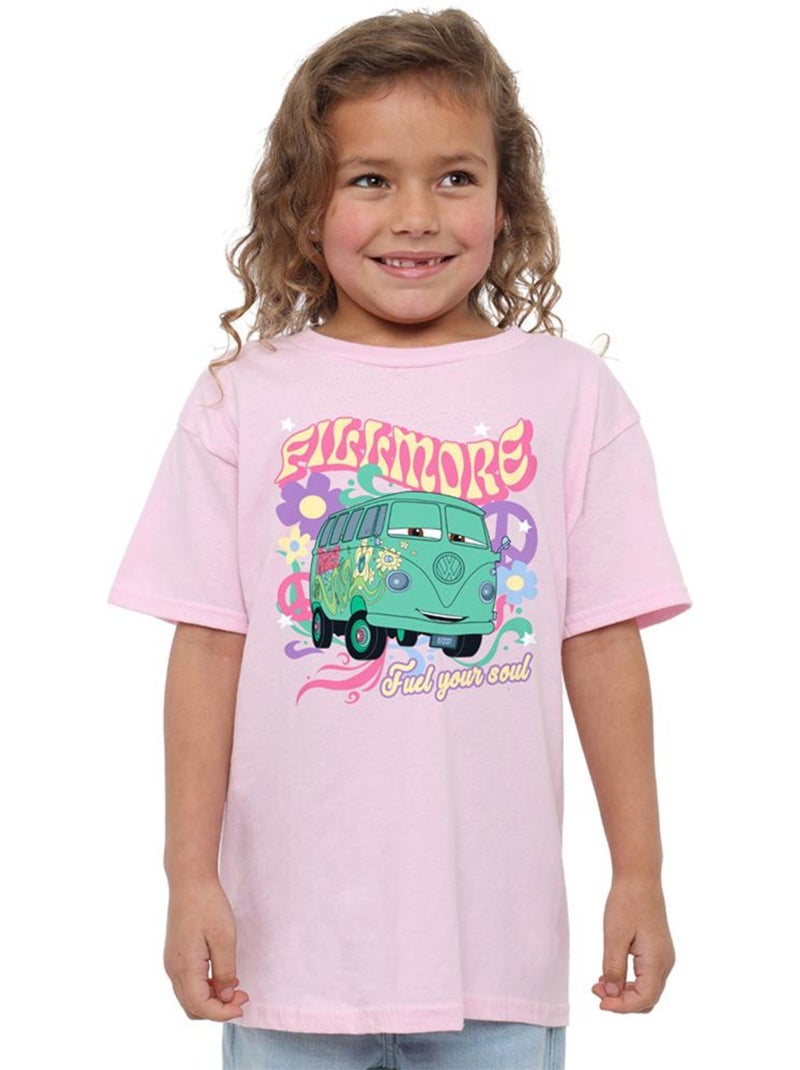 T-shirt motif fillmore motif/style camping-car - voitures (fillmore) Rose clair - Kiabi