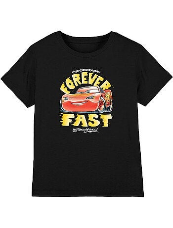 T-shirt motif flash mcqueen forever fast - voitures (flash mcqueen)