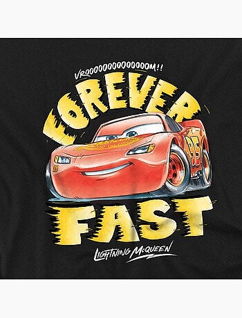 T-shirt motif flash mcqueen forever fast - voitures (flash mcqueen)