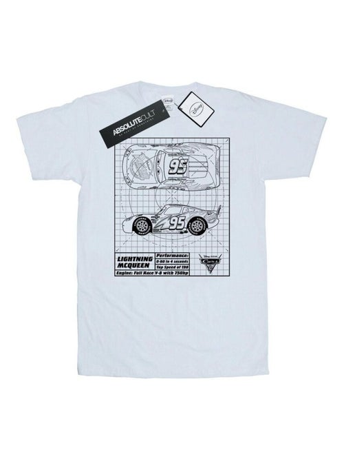 T-shirt motif flash mcqueen motif/style plan - voitures (flash mcqueen) - Kiabi