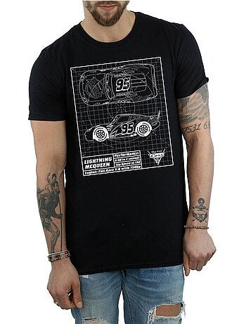 T-shirt motif flash mcqueen motif/style plan - voitures (flash mcqueen)