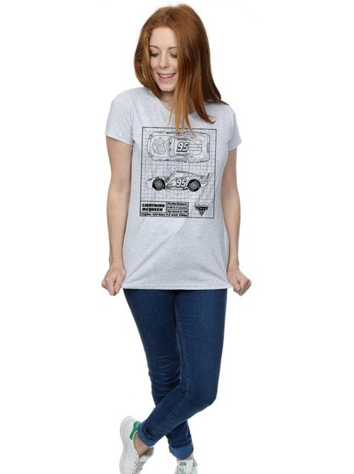 T-shirt motif flash mcqueen motif/style plan voitures - disney - Kiabi