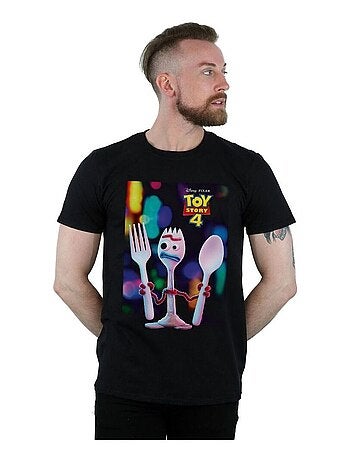 T-shirt motif fourchette motif/style poster - disney