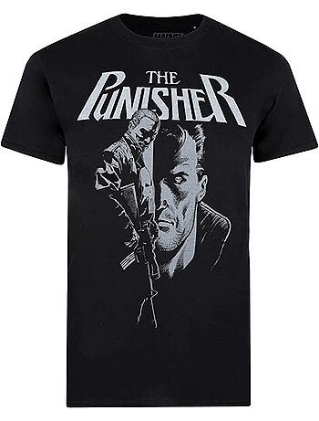 T-shirt motif fusil - le punisseur (punisher)