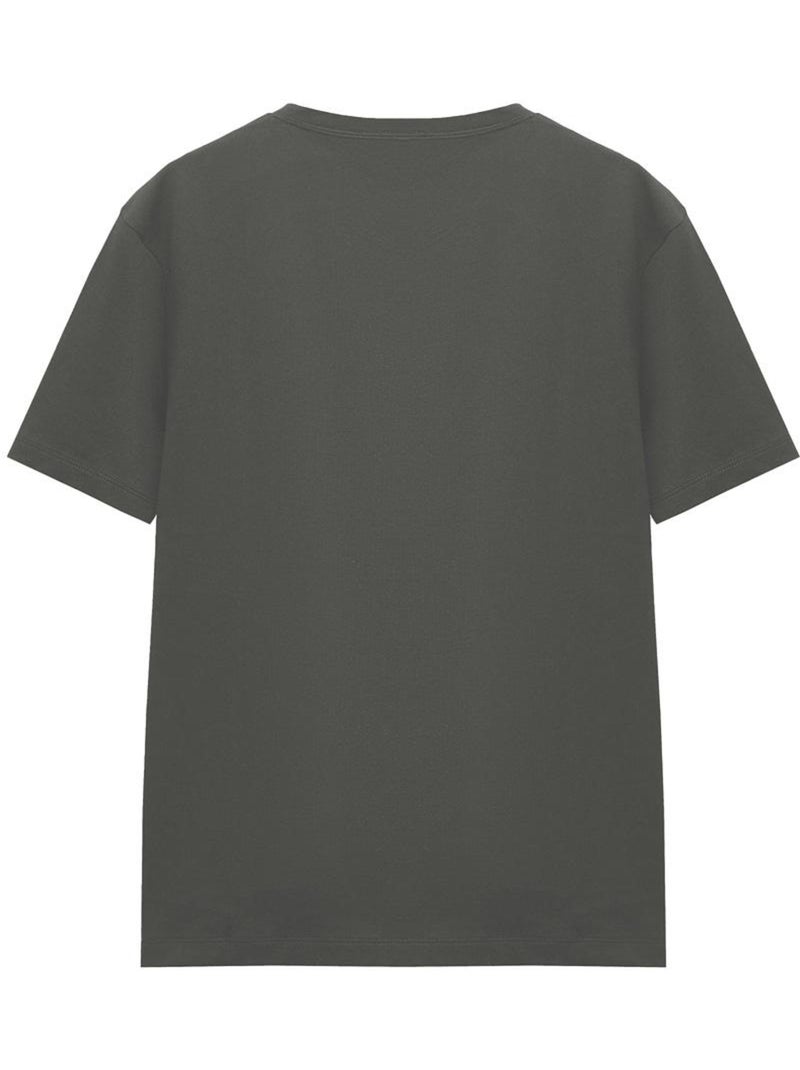 T-shirt motif grogu motif/style bulles - la guerre des étoiles the mandalorian (grogu) Gris Noir - Kiabi