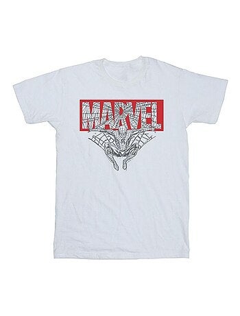 T-shirt motif homme araignée motif/style logo - marvel