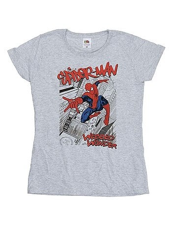 T-shirt motif homme araignée motif/style ville - marvel