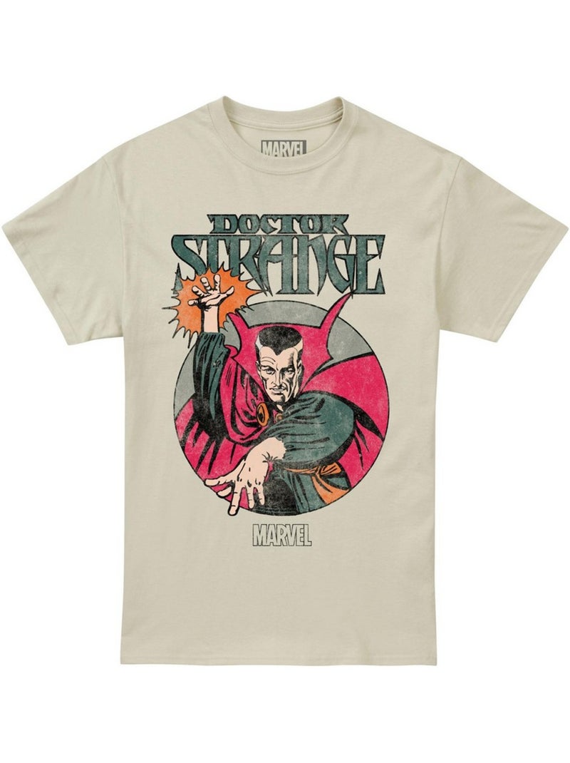 T-shirt motif impact - docteur étrange (doctor strange) Blanc Beige - Kiabi