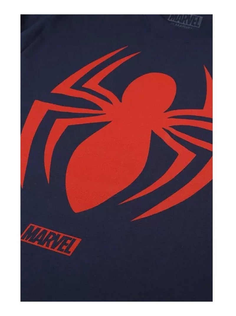 T-shirt motif logo - homme araignée (spider-man) Bleu marine - Kiabi